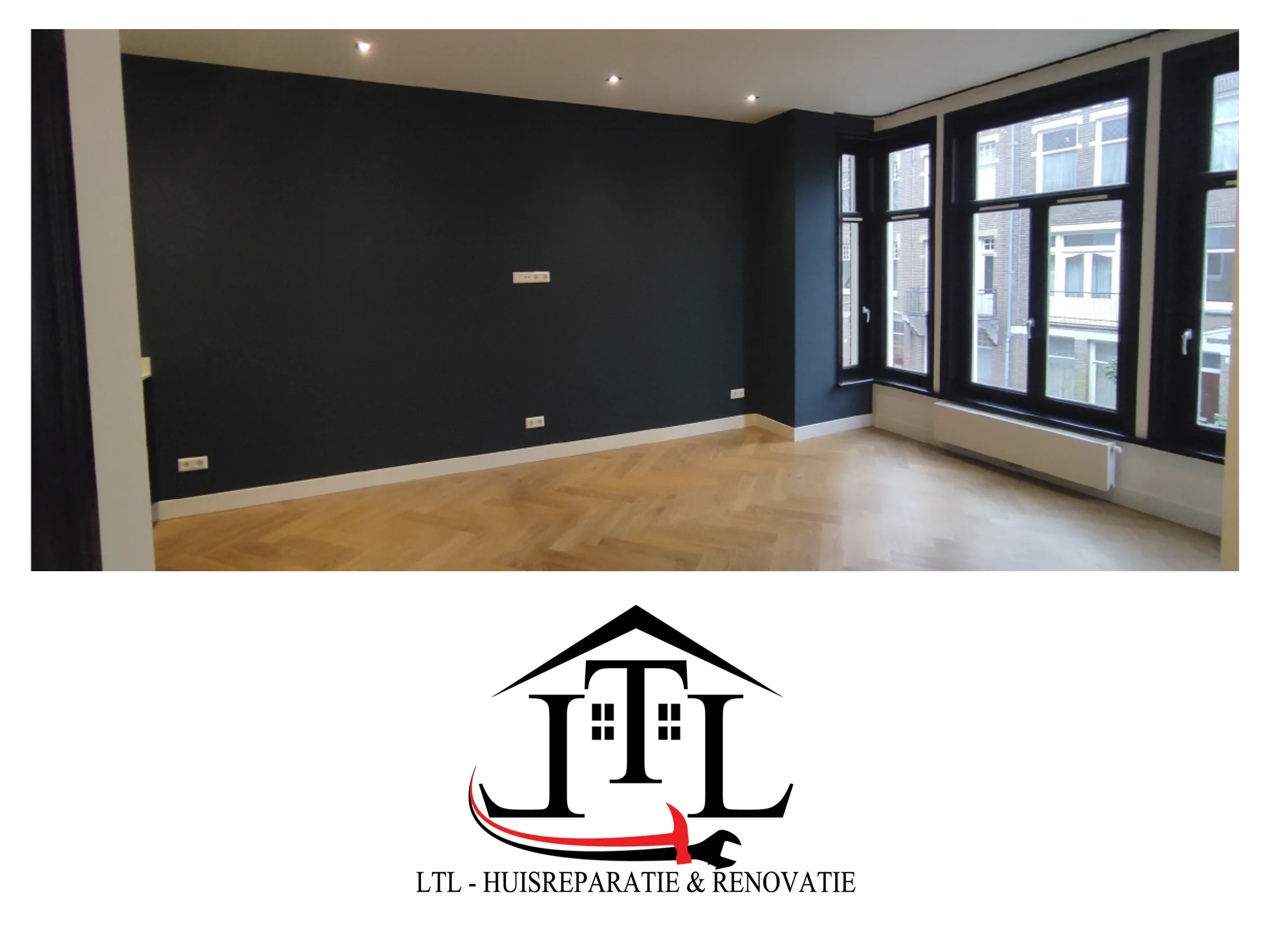Painting in Amsterdam, completed project by LTL Huisreparatie & Renovatie