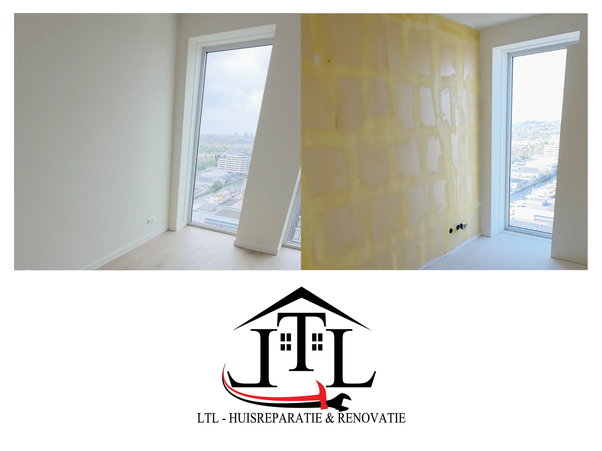 Plastering in Amsterdam, completed project by LTL Huisreparatie & Renovatie
